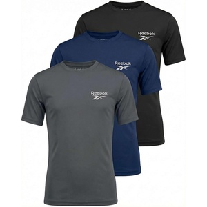 image:imageReebok 3 Pack Boys Short Sleeve Rash Guard TShirt  Sun Protection UPF UV Swim Shirt for Kids amp YouthSolid Black  Solid Navy Blazer  Solid Quiet Shade