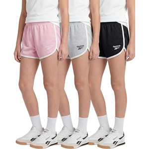 image:imageReebok 3 Pack Girls Mesh Dolphin Shorts  Kids Teen Tweens Youth Active Athletic Volleyball Basketball Soccer RunningSolid Black  Solid Barely Blue  Solid Festival Bloom