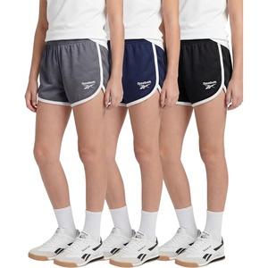image:imageReebok 3 Pack Girls Mesh Dolphin Shorts  Kids Teen Tweens Youth Active Athletic Volleyball Basketball Soccer RunningSolid Black  Solid Navy Blazer  Solid Quiet Shade