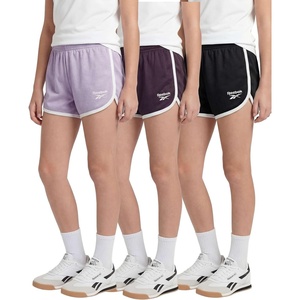 image:imageReebok 3 Pack Girls Mesh Dolphin Shorts  Kids Teen Tweens Youth Active Athletic Volleyball Basketball Soccer RunningSolid Black  Solid Plum Perfect  Solid Orchid Petal