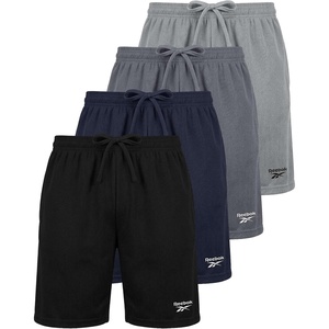 image:imageReebok 4 Pack Boys Athletic Mesh Shorts  Basketball Soccer Running Gym Sports Workout Shorts Kids Teens Youth 618Solid Black  Solid Navy Blazer  Solid Quiet Shade  Solid Ultimate Grey