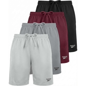 image:imageReebok 4 Pack Boys Dry Fit Athletic Shorts  Kids Teens Youth Active Running Basketball Soccer Workout Short Size 618Solid Black  Solid Burgundy  Solid Ultimate Grey  Solid Dawn Blue