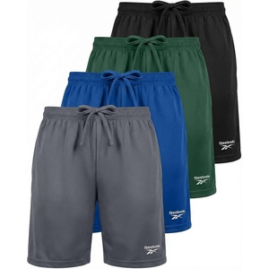 image:imageReebok 4 Pack Boys Dry Fit Athletic Shorts  Kids Teens Youth Active Running Basketball Soccer Workout Short Size 618Solid Black  Solid Hunter Green  Solid Blue Iolite  Solid Quiet Shade