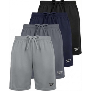 image:imageReebok 4 Pack Boys Dry Fit Athletic Shorts  Kids Teens Youth Active Running Basketball Soccer Workout Short Size 618Solid Black  Solid Navy Blazer  Solid Quiet Shade  Solid Ultimate Grey