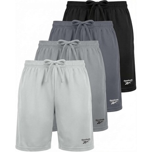 image:imageReebok 4 Pack Boys Dry Fit Athletic Shorts  Kids Teens Youth Active Running Basketball Soccer Workout Short Size 618Solid Black  Solid Quiet Shade  Solid Ultimate Grey  Solid Dawn Blue