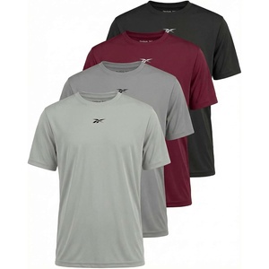 image:imageReebok 4 Pack Boys Dry Fit Short Sleeve T Shirts Athletic Active Running Sports Tee Shirt for Kids Teens Youth Boy Size 618Solid Black  Solid Burgundy  Solid Ultimate Grey  Solid Dawn Blue