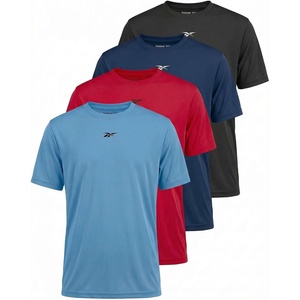 image:imageReebok 4 Pack Boys Dry Fit Short Sleeve T Shirts Athletic Active Running Sports Tee Shirt for Kids Teens Youth Boy Size 618Solid Black  Solid Navy Blazer  Solid Ski Patrol  Solid All Aboard