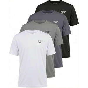 image:imageReebok 4 Pack Boys Dry Fit T Shirts Athletic Short Sleeve Sports Running Tee Shirt for Kids Teens Youth Active Size 618Solid Black  Solid Quiet Shade  Solid Ultimate Grey  Solid Bright White