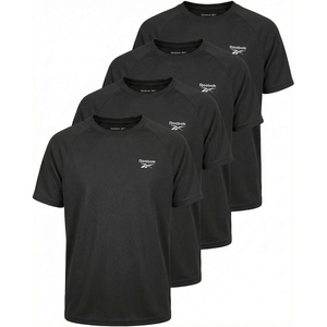 image:imageReebok 4 Pack Boys Mesh Short Sleeve Crew Neck TShirt  Athletic Misture Wicking Tops for Teens Kids amp YouthSolid Black  Solid Black  Solid Black  Solid Black