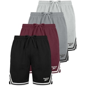 image:imageReebok 4 Pack Boys Mesh Shorts Athletic Basketball Soccer Baseball Running Sports Gym Quick Dry School Sizes 618Solid Black  Solid Burgundy  Solid Ultimate Grey  Solid Dawn Blue