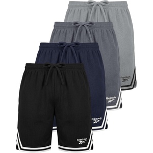 image:imageReebok 4 Pack Boys Mesh Shorts Athletic Basketball Soccer Baseball Running Sports Gym Quick Dry School Sizes 618Solid Black  Solid Navy Blazer  Solid Quiet Shade  Solid Ultimate Grey