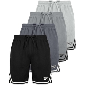 image:imageReebok 4 Pack Boys Mesh Shorts Athletic Basketball Soccer Baseball Running Sports Gym Quick Dry School Sizes 618Solid Black  Solid Quiet Shade  Solid Ultimate Grey  Solid Dawn Blue