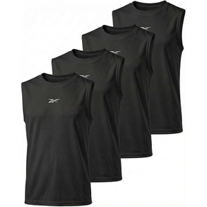 image:imageReebok 4 Pack Boys Mesh Tank Tops Athletic Active Sleeveless Basketball Running Sports Training Gym Workout Muscle 618Solid Black  Solid Black  Solid Black  Solid Black