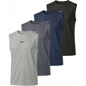 image:imageReebok 4 Pack Boys Mesh Tank Tops Athletic Active Sleeveless Basketball Running Sports Training Gym Workout Muscle 618Solid Black  Solid Navy Blazer  Solid Quiet Shade  Solid Ultimate Grey