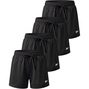 image:imageReebok 4 Pack Girls Dry Fit Athletic Shorts  Volleyball Basketball Soccer Running Sports Shorts Kids Teens Youth 616Solid Black  Solid Barely Blue  Solid Orchid Petal  Solid Festival Bloom
