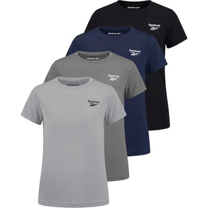 image:imageReebok 4 Pack Girls Dry Fit T Shirts Athletic Short Sleeve Sports Tops Active Tee Shirt for Kids Teens Tweens Sizes 616Solid Black  Solid Navy Blazer  Solid Ultimate Grey  Solid Fragrant Lilac