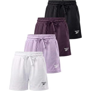 image:imageReebok 4 Pack Girls Mesh Shorts Athletic Soccer Basketball Volleyball Running Track Softball Sports Gym Workout School 616Solid Black  Solid Plum Perfect  Solid Orchid Petal  Solid Bright White