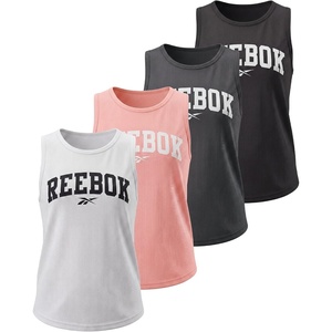 image:imageReebok 4 Pack Girls Mesh Tank Tops Athletic Active Sleeveless Sports Workout Running Dance Gym Summer Cute 616Solid Black  Solid Quiet Shade  Solid Peach Bud  Solid Barely Blue