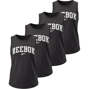image:imageReebok 4 Pack Girls Mesh Tank Tops Athletic Active Sleeveless Sports Workout Running Dance Gym Summer Cute 616Solid Black  Solid Ultimate Grey  Solid Festival Bloom  Solid Bright White