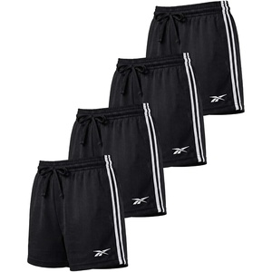 image:imageReebok 4Pack Girls Athletic Mesh Shorts with Side Taping  Volleyball Basketball Running Shorts Kids Tweens Teens YouthSolid Black  Solid Barely Blue  Solid Orchid Petal  Solid Festival Bloom