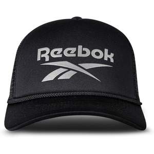 image:imageReebok Aero Trucker Hat  Snapback  Adjustable  Mesh Back  Retro  Baseball  Streetwear  Urban  Lifestyle  WhiteAero  BlackGrey