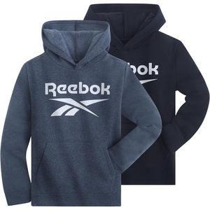 image:imageReebok Boys Fashion Hoodie Sweatshirts 2 Pack Fleece Hoodies for Boys Size 820Dark Grey  Black