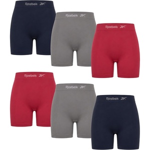 image:imageReebok Boyshort Underwear for Women  6 Pack Seamless Boy Shorts Panties for Women Sizes SXL Extended Plus Size 1X3XDark GreyMedium GreyRed