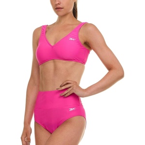 image:imageReebok Bralette Bikini Sets for Women High Waisted Bikini Bottoms Womens Swimsuits Athletic Sporty Bathing SuitPink