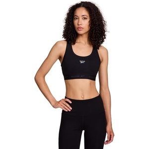 image:imageReebok High Speed Womens Medium Impact Sports Bra  with Removeable Cups amp Elastic Hem BandBlack