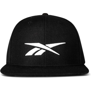image:imageReebok Identity Vector Hat Adjustable Snapback Closure Flat Brim Heavyweight Acrylic CapIdentity Vector  BlackBlack