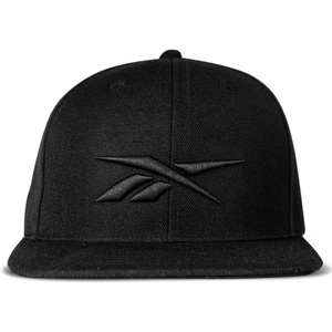 image:imageReebok Identity Vector Hat Adjustable Snapback Closure Flat Brim Heavyweight Acrylic CapIdentity Vector  BlackWhite