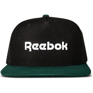 image:imageReebok Identity Vector Hat Adjustable Snapback Closure Flat Brim Heavyweight Acrylic CapOrginal  BlackColleglate Green