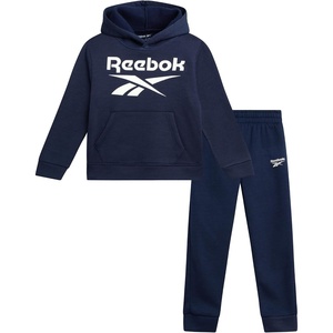 image:imageReebok Toddler Boys Cozy 2Piece Fleece Hoodie amp Sweatpants Jogger Set  Soft Warm Layer for Play or Casual Days Secure Ankle Cuffs and Easy Fit Built for Everyday Comfort Through Fall and WinterVector Navy