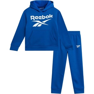 image:imageReebok Toddler Boys Cozy 2Piece Fleece Hoodie amp Sweatpants Jogger Set  Soft Warm Layer for Play or Casual Days Secure Ankle Cuffs and Easy Fit Built for Everyday Comfort Through Fall and WinterVector Blue