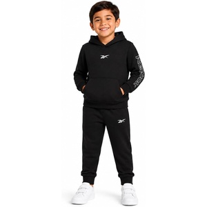 image:imageReebok Toddler Boys Cozy 2Piece Fleece Hoodie amp Sweatpants Jogger Set  Soft Warm Layer for Play or Casual Days Secure Ankle Cuffs and Easy Fit Built for Everyday Comfort Through Fall and WinterBlack