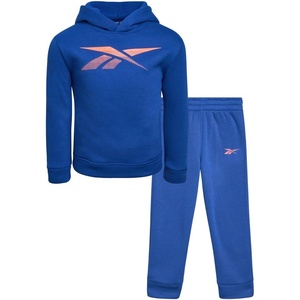 image:imageReebok Toddler Boys Cozy 2Piece Fleece Hoodie amp Sweatpants Jogger Set  Soft Warm Layer for Play or Casual Days Secure Ankle Cuffs and Easy Fit Built for Everyday Comfort Through Fall and WinterDress Blue