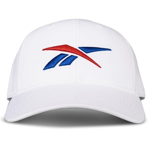 image:imageReebok Vector Baseball Hat  Snapback  Six Panel  Casual  Everyday  Sun Protection  Lightweight  BreathableWhite W Red  Blue