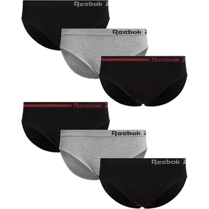 image:imageReebok Womens Bikini Underwear  6 Pack Soft Stretch Seamless Panties  Smooth Feel Stays Comfortable All Day Relaxed Waistband Sits Gently on the Hips Without Digging inBlackLight GreyBlack