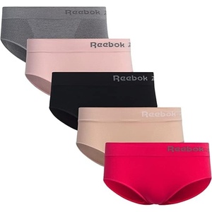 image:imageReebok Womens Bikini Underwear 5 Pack Soft Stretch Seamless Underwear  NextLevel Softness from Breathable Nylon Spandex Flattering LowRise Silhouette Flatters Natural CurvesWhite