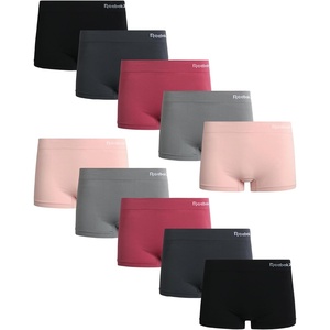 image:imageReebok Womens Boyshorts  10 Pack Performance Seamless Underwear for Women  StayPut Fit Moves Naturally with Your Body Tagless 4Way Stretch Eliminates Visible Lines and Pressure PointsBlackened PearlLotusFoxgloveSharkskinBlack