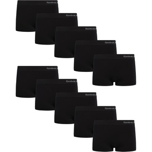 image:imageReebok Womens Boyshorts  10 Pack Performance Seamless Underwear for Women  StayPut Fit Moves Naturally with Your Body Tagless 4Way Stretch Eliminates Visible Lines and Pressure PointsAll Black