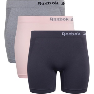 image:imageReebok Womens Boyshorts 3 Pack Long Leg Performance Underwear for Women  Wide Smooth Waistband Stays in Place Ribbed Flexible and Airy Mesh Options for Softness and BreathabilityLight Grey MelangeBlackened PearlLotus