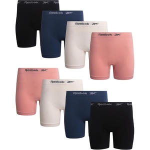 image:imageReebok Womens Boyshorts 8 Pack Long Leg Performance Underwear for Women  Seamless Fit Lays Smooth Against Skin Helps Reduce Bunching and Pinching for AllDay Comfortable CoverageCoral PinkGreyBlackLight Pink