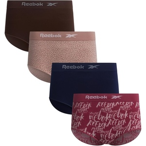 image:imageReebok Womens Briefs 4 Pack Performance Stretch High Cut Seamless Udnerwear  womens briefs high waist boyshorts panties seamless breathable under wear pack no show full pantys underware clothing spandexRose JacquardEvening BlueDark BrownSphinx Jacquard