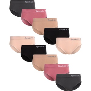 image:imageReebok Womens Hipster Panties Underwear Stretch TagFree Waistband 10 Pack  Made for Busy Mornings Gym Sessions and Everyday Routines BarelyThere Feel Glides Under Any OutfitBlackened PearlRose DustWarm TaupeFoxgloveBlack