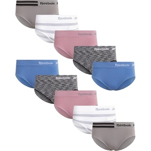 image:imageReebok Womens Hipster Panties Underwear Stretch TagFree Waistband 10 Pack  Made for Busy Mornings Gym Sessions and Everyday Routines BarelyThere Feel Glides Under Any OutfitBlack SpacedyeBlueToadstoolSharkskinWhite
