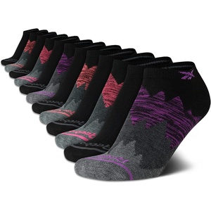 image:imageReebok Womens Low Cut Socks 12 Pack Lightweight Performance Athletic Socks  Breathable Comfort with Arch Support a Comfort Toe Seam and a Flexible Stretch FitBlack Marl