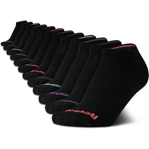 image:imageReebok Womens Low Cut Socks 12 Pack Lightweight Performance Athletic Socks  Breathable Comfort with Arch Support a Comfort Toe Seam and a Flexible Stretch FitAll Black
