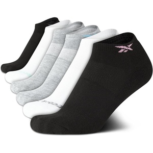 image:imageReebok Womens Low Cut Socks 6 Pack Cushioned Athletic Performance Socks  Breathable MoistureWicking Fabric with Arch Support a Comfort Toe Seam and Flexible Stretch FitAssorted