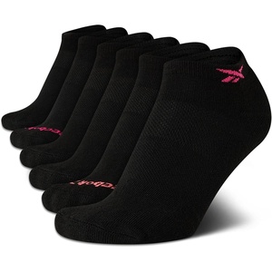 image:imageReebok Womens Low Cut Socks 6 Pack Cushioned Athletic Performance Socks  Breathable MoistureWicking Fabric with Arch Support a Comfort Toe Seam and Flexible Stretch FitBlack Logo